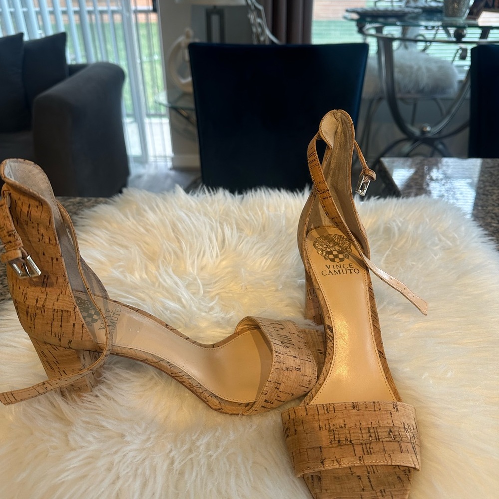 Vince Camuto Tan Heeled Sandals